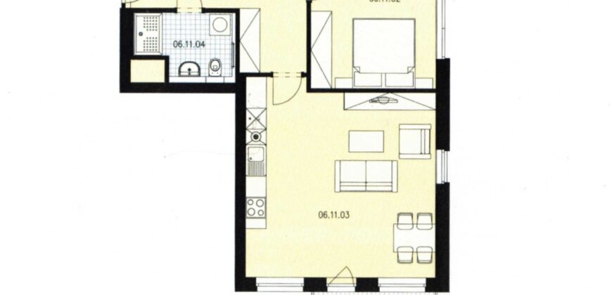 Prostorný byt 2+kk 59 m2/B/GS moderní rezidenční dům P5 – Stodůlky – Holýšovská ul.